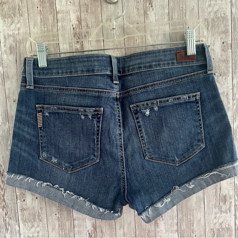 PAIGE Women's Jimmy Jimmy Denim Shorts 27 - Picture 2 of 5